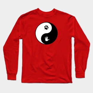 Dog Human Yin and Yang Long Sleeve T-Shirt